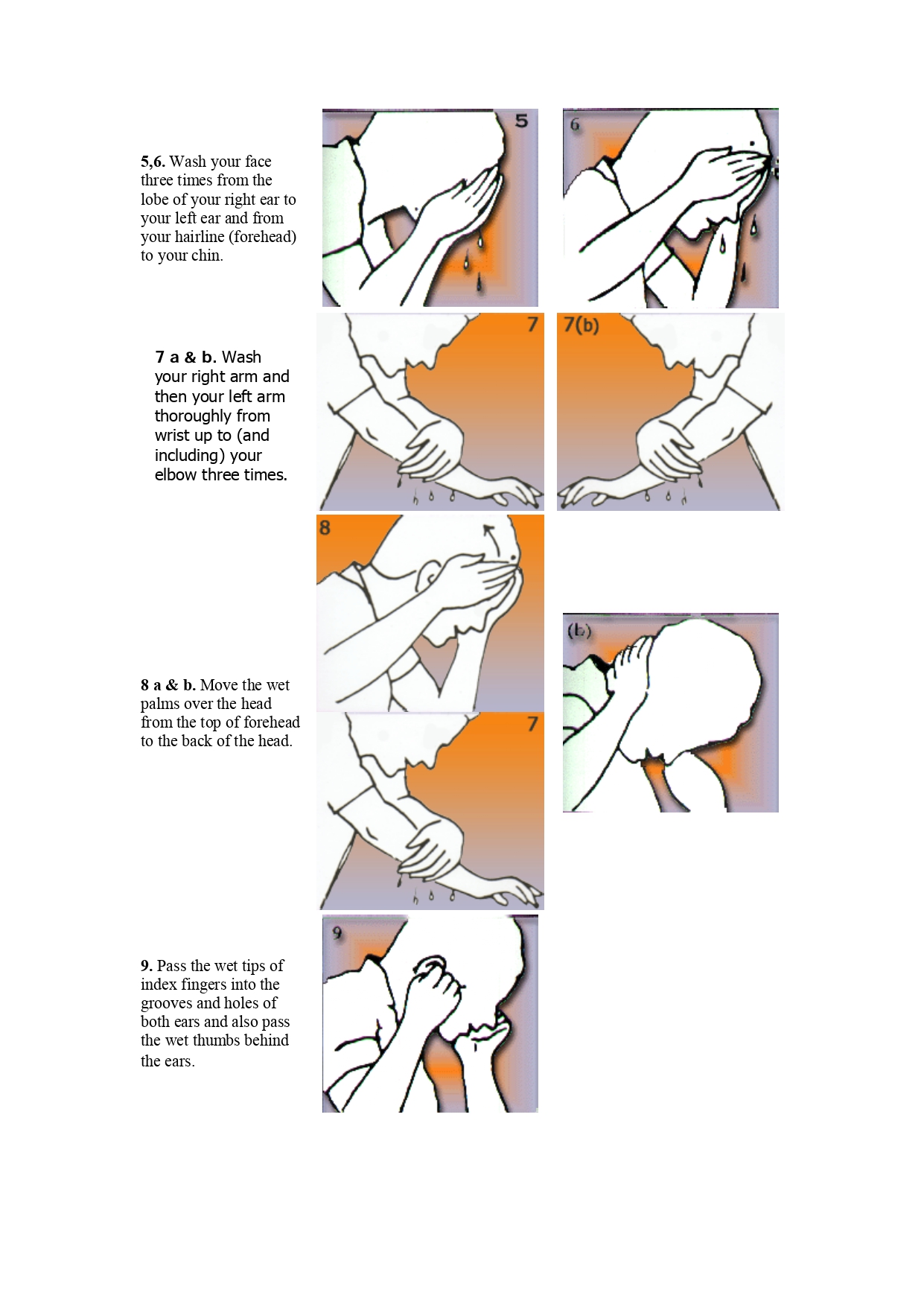 How to make Wudhu - Page 2 (steps & pics)
